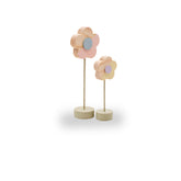 Enfeite De Prateleira Kit Flor Cabinho (2Pçs)